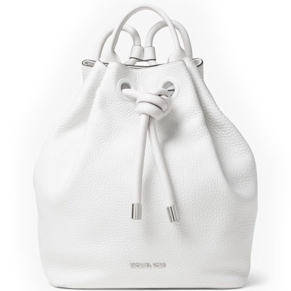 Michael Kors Large Dalia Backpack (white)